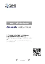 Preview for 1 page of 3idee ass-vz VESA Assembly Instructions