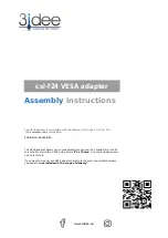 Preview for 1 page of 3idee csl-f24 Assembly Instructions Manual