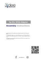 Предварительный просмотр 1 страницы 3idee hp-32s Assembly Instructions