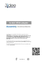 3idee le-idc3 Assembly Instructions Manual preview