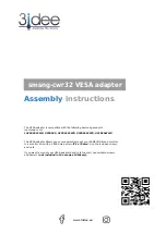 3idee smsng-cwr32 Assembly Instructions Manual preview