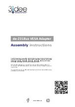 3idee VESA de-2318us Assembly Instructions preview