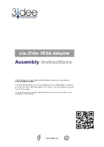 Preview for 1 page of 3idee xia-27dm Assembly Instructions