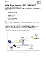 3Jtech HSPA FWT WiFi AP Quick Setup Manual preview