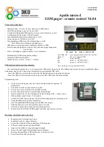 Preview for 1 page of 3KO Apollo Micro-2 Manual