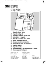 3M ESPE CapMix Operating Instructions Manual preview