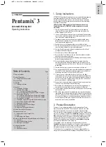 Предварительный просмотр 3 страницы 3M ESPE Pentamix 3 Operating Instructions Manual