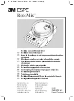 3M ESPE RotoMix Series Operating Instructions Manual preview