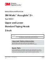 Preview for 1 page of 3M 10500 Instructions And Parts List