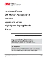 3M 10800 Instructions And Parts List preview