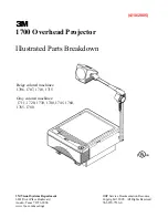 Предварительный просмотр 1 страницы 3M 1706 Illustrated Parts Breakdown