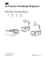 Preview for 1 page of 3M 213 Illustrated Parts Breakdown