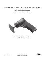 Preview for 1 page of 3M 33577 Operator’S Manual & Safety Instructions