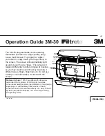 Preview for 1 page of 3M 3M-30 Operation Manual