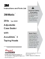 3M 3M-Matic 200a Instructions And Parts List preview