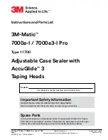 3M 3M-Matic 7000a-I Instructions And Parts List preview