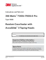 3M 3M-Matic 7000r Instructions And Parts List preview