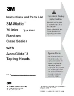 3M 3M-Matic 700rks Instructions And Parts List preview