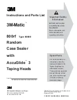 3M 3M-Matic 800rf Instructions And Parts List предпросмотр