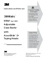 Preview for 1 page of 3M 3M-Matic AccuGlide 2+ 800af Instructions And Parts List