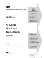 3M 3M-Matic Accuglide NPH Instructions And Parts List preview