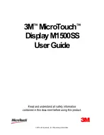 Preview for 1 page of 3M 41-81368-505 - MicroTouch M150 - 15" LCD Monitor User Manual