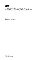 3M 4220CUE-6000 Instructions Manual предпросмотр