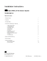 3M 478DA D-15 Installation Manual предпросмотр