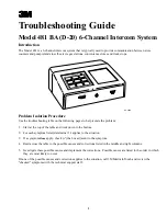 Предварительный просмотр 5 страницы 3M 478DA (D-15) Troubleshooting Manual