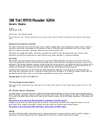 Preview for 2 page of 3M 6204 User Manual