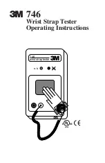 Предварительный просмотр 1 страницы 3M 746 Operating Instructions Manual