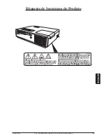 Preview for 63 page of 3M 78-9236-6922-6 - Digital Projector X20 XGA LCD Product Safety Manual