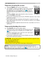 Предварительный просмотр 21 страницы 3M 78-9236-7714-6 - Digital Projector X30N XGA LCD Operator'S Manual