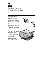 3M 9800 Operating Instructions Manual preview