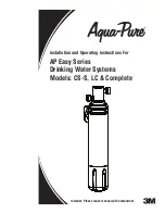 3M Aqua-Pure AP Easy Complete Installation And Operating Instructions Manual preview