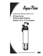 Предварительный просмотр 1 страницы 3M Aqua-Pure AP Easy Complete Installation And Operating Instructions Manual