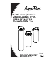 3M Aqua-Pure AP1610SS Installation And Operating Instructions Manual preview