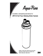 3M Aqua-Pure AP510 Installation And Operating Instructions Manual preview