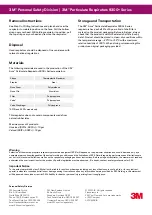 Preview for 4 page of 3M Aura 9300+ Series Technical Data Sheet