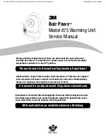 3M Bair paws 875 Service Manual preview