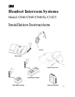 Preview for 1 page of 3M C860 Installation Instructions Manual