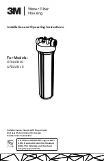 3M CFS22B 1.0 Installation And Operating Instructions Manual preview