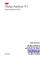 3M Charge Analyzer 711 Operating Instructions Manual предпросмотр