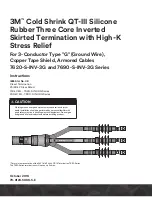 3M Cold Shrink QT-III 7620-S-2-INV-3G Instructions Manual preview