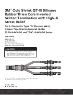 3M Cold Shrink QT-III 7620-S-INV-3G Series Instructions Manual preview