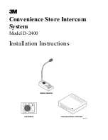 3M Convenience Store D-2400 Installation Instructions Manual preview