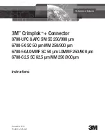 3M Crimplok 6700-50 Instructions Manual preview