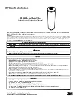 3M CS-340 Series Installation And Instruction Manual preview