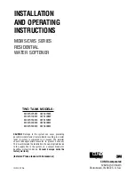 3M CWS075ME Installation And Operating Instructions Manual preview