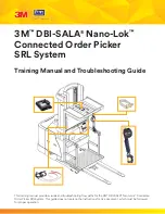 Preview for 1 page of 3M DBI-SALA Nano-Lok Connected Order Picker SRL System Troubleshooting Manual